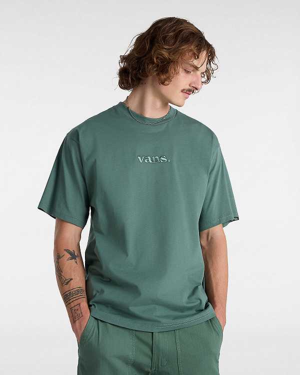 Green Men Vans Essential Loose T Shirts NZ | VN6792184