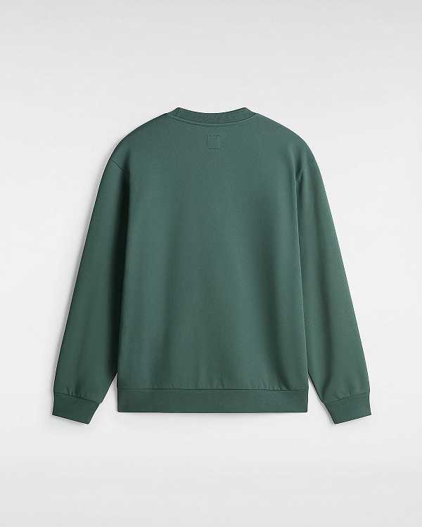 Green Men Vans Essential Relaxed Crew Sweatshirt NZ | VN9476012