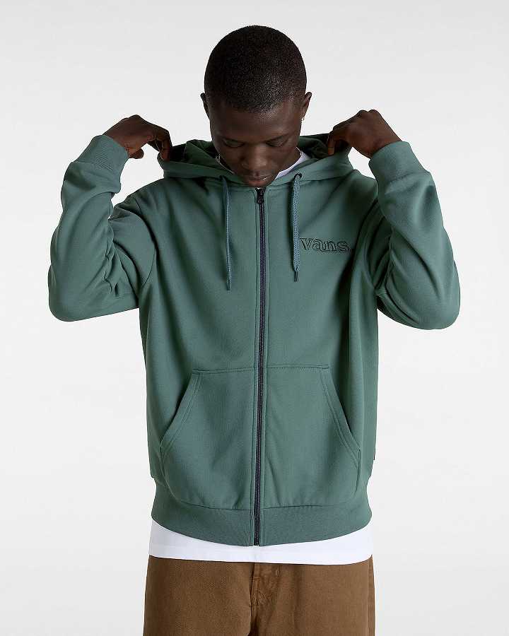 Green Men Vans Essential Relaxed Hoodie NZ | VN4298016