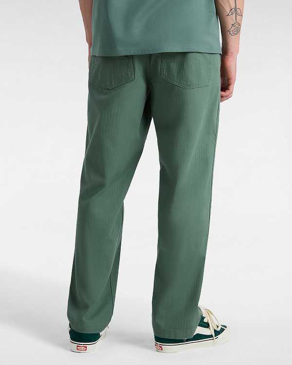 Green Men Vans Fatigue Loose Tapered Pants NZ | VN2109745