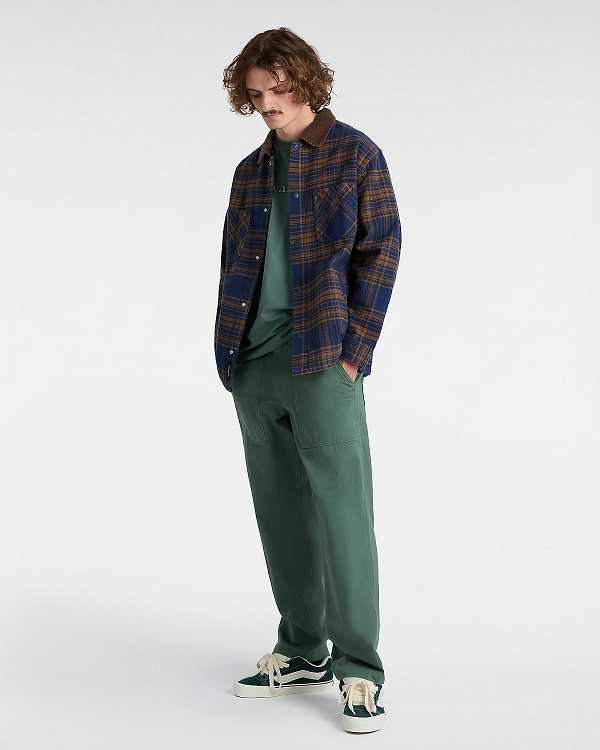 Green Men Vans Fatigue Loose Tapered Pants NZ | VN2109745