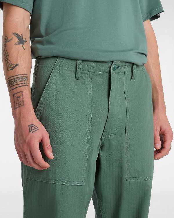 Green Men Vans Fatigue Loose Tapered Pants NZ | VN2109745