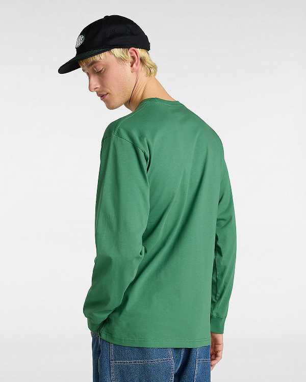 Green Men Vans Hi Stretch Long Sleeve T Shirts NZ | VN0847253