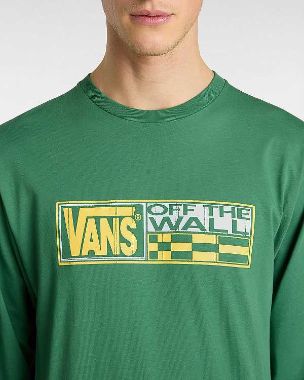 Green Men Vans Hi Stretch Long Sleeve T Shirts NZ | VN0847253