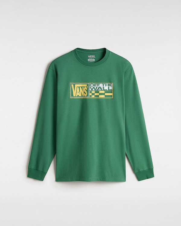 Green Men Vans Hi Stretch Long Sleeve T Shirts NZ | VN0847253