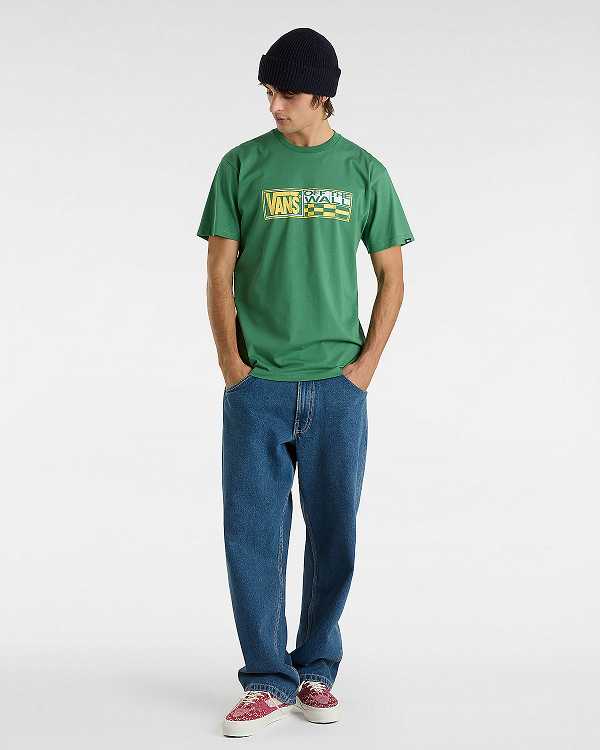 Green Men Vans Hi Stretch T Shirts NZ | VN6253971