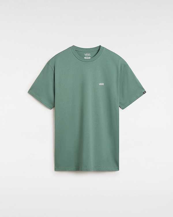 Green Men Vans Left Chest Logo T Shirts NZ | VN4150937