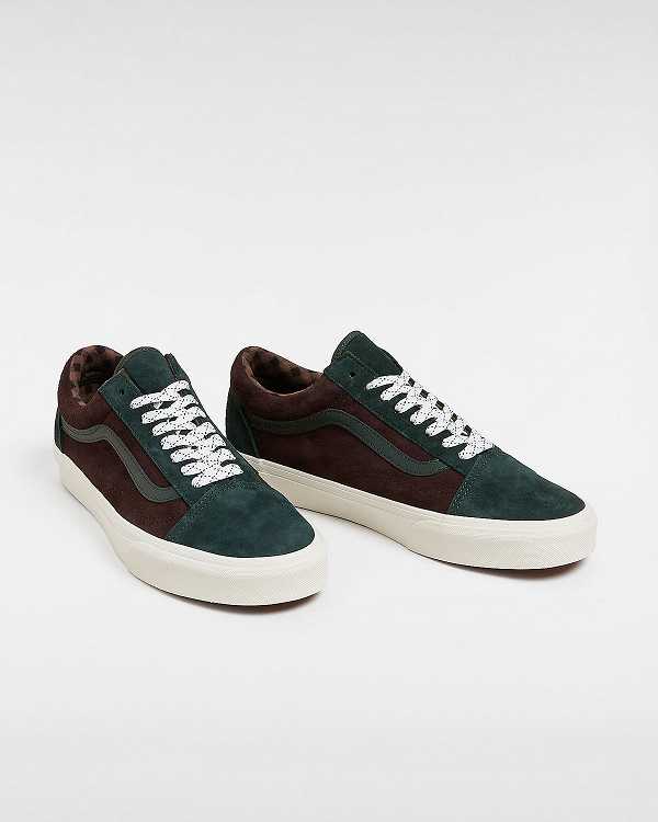 Green Men Vans Old Skool Pig Suede Sneakers NZ | VN6314289