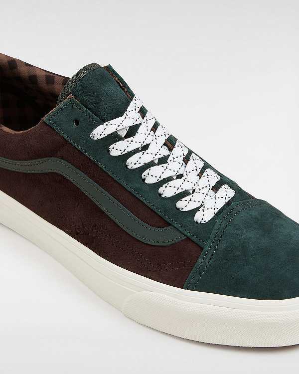 Green Men Vans Old Skool Pig Suede Sneakers NZ | VN6314289