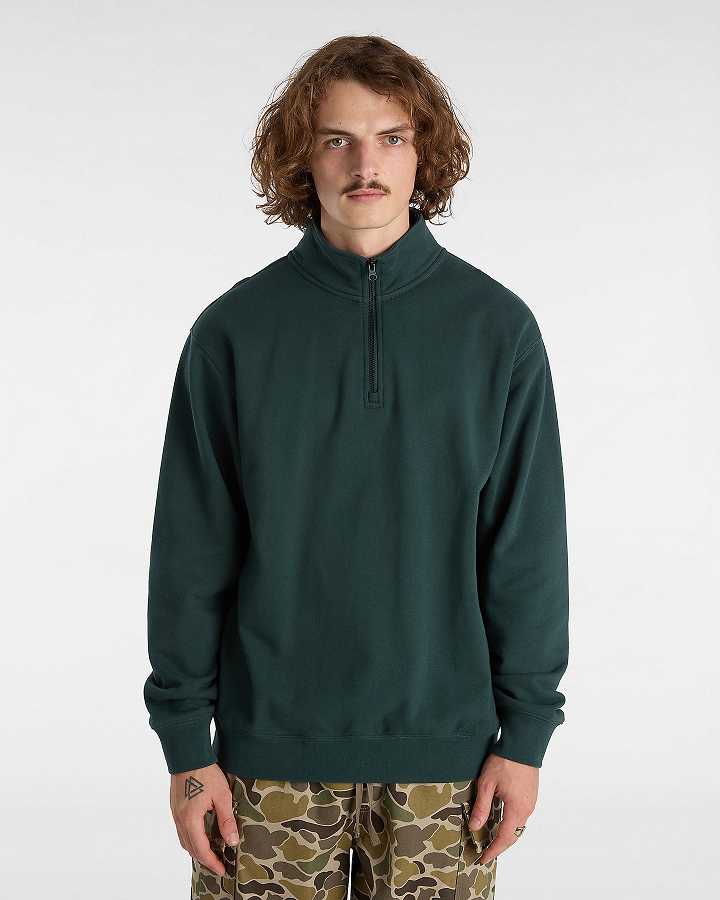 Green Men Vans Original Standards Loose Quarter Sweatshirt NZ | VN7320498