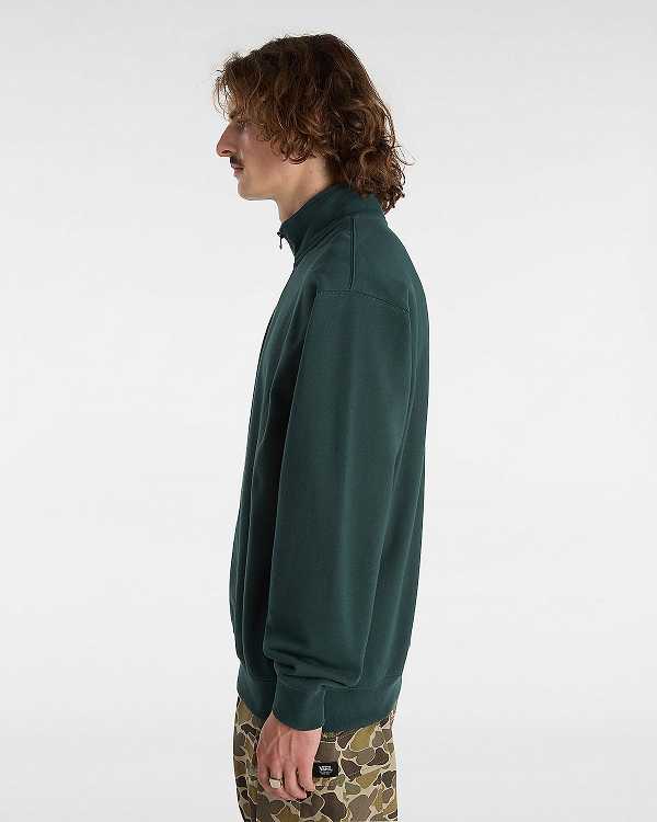 Green Men Vans Original Standards Loose Quarter Sweatshirt NZ | VN7320498