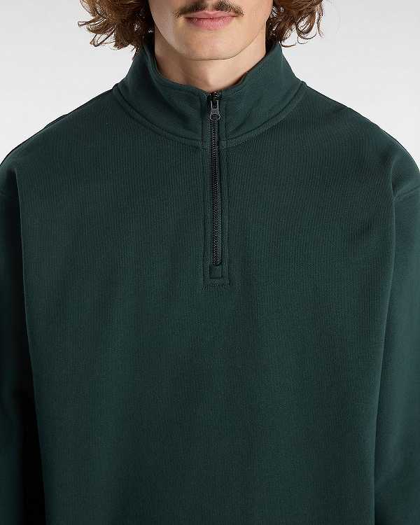 Green Men Vans Original Standards Loose Quarter Sweatshirt NZ | VN7320498