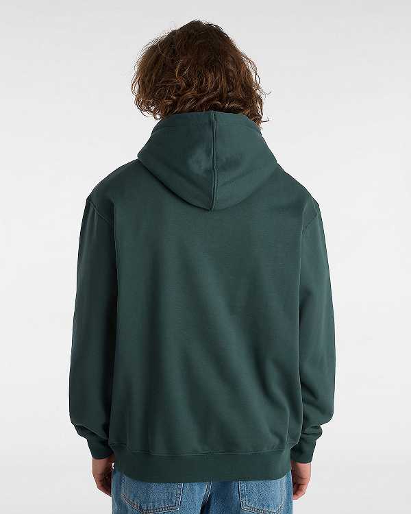 Green Men Vans Oval Loose Hoodie NZ | VN9861450