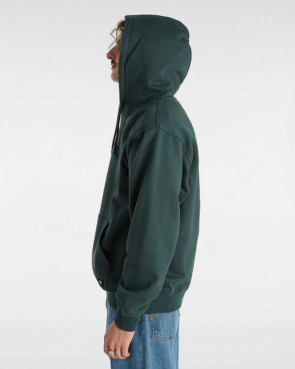 Green Men Vans Oval Loose Hoodie NZ | VN9861450