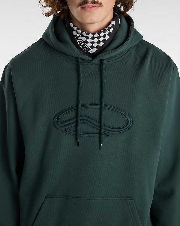 Green Men Vans Oval Loose Hoodie NZ | VN9861450