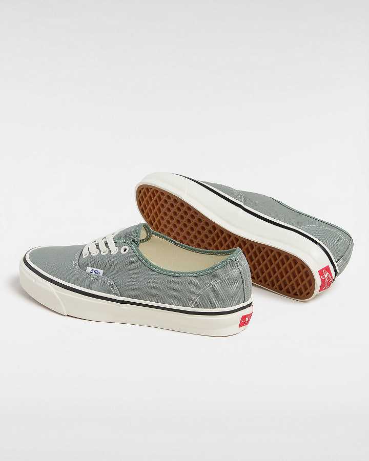 Green Men Vans Premium Authentic 44 Duck Canvas Shoes NZ | VN9870256