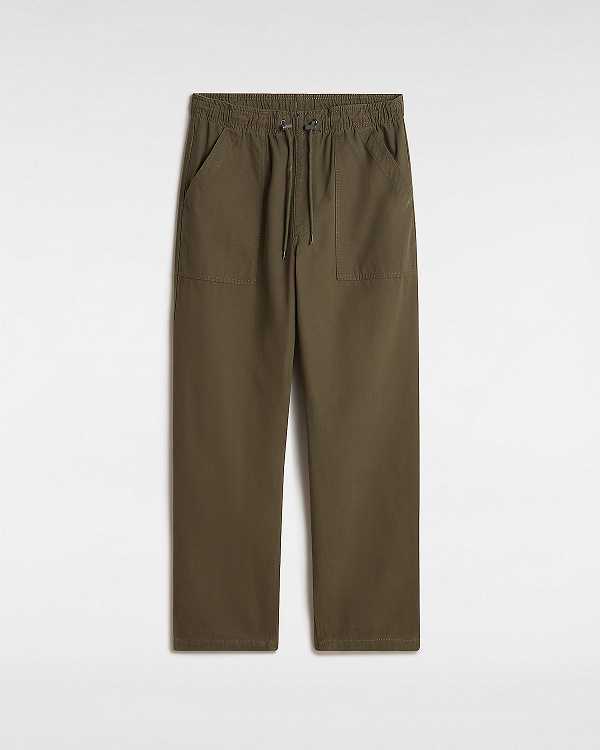 Green Men Vans Premium Twill Trouser Pants NZ | VN6549821