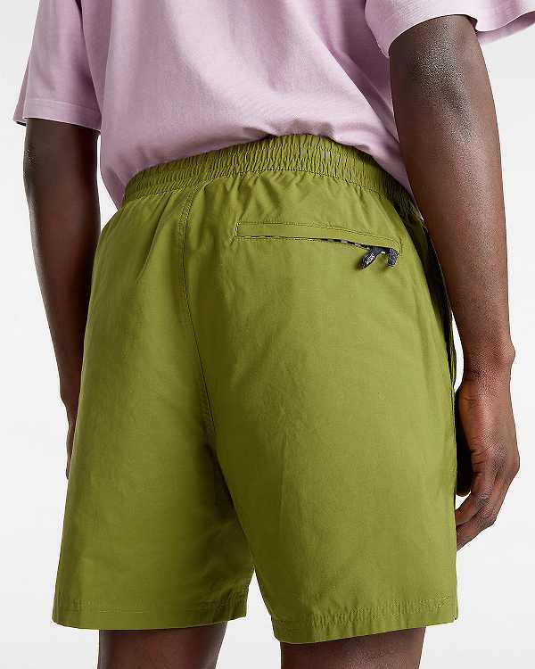 Green Men Vans Primary Solid Elastic Boardshorts NZ | VN2458769