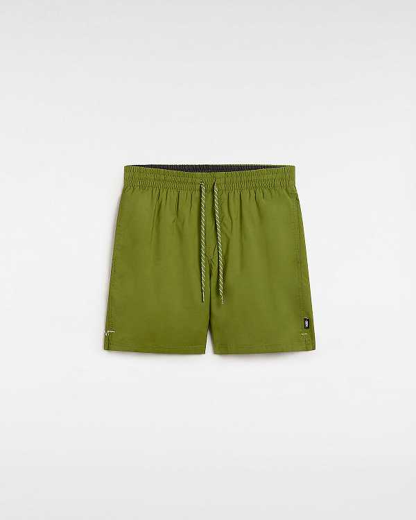 Green Men Vans Primary Solid Elastic Boardshorts NZ | VN2458769