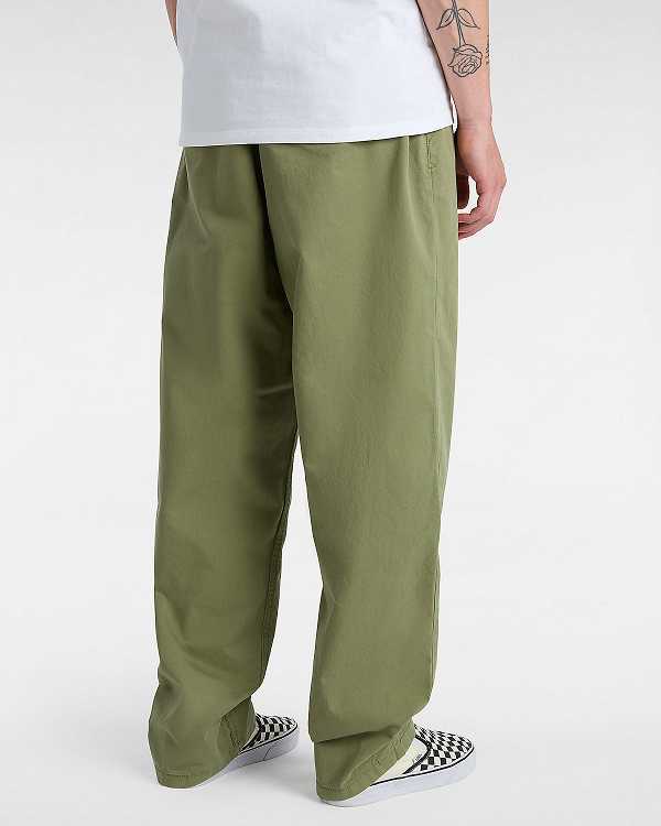 Green Men Vans Range Baggy Tapered Elastic Waist Pants NZ | VN6851724