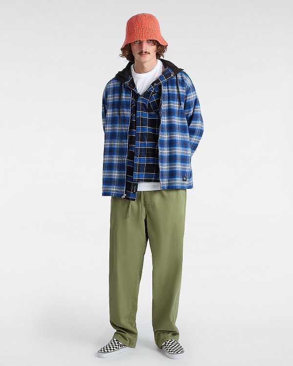 Green Men Vans Range Baggy Tapered Elastic Waist Pants NZ | VN6851724