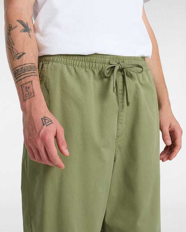 Green Men Vans Range Baggy Tapered Elastic Waist Pants NZ | VN6851724