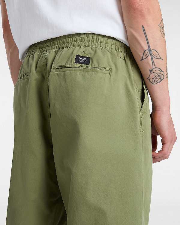 Green Men Vans Range Baggy Tapered Elastic Waist Pants NZ | VN6851724