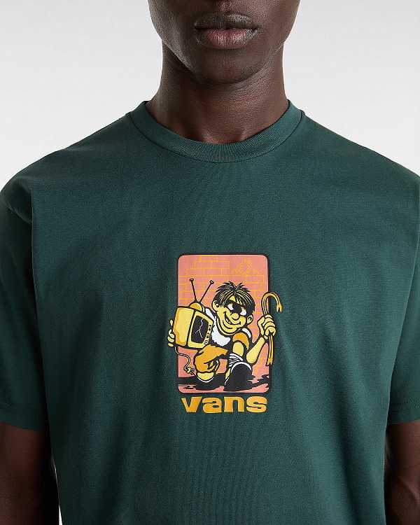 Green Men Vans Robbie T Shirts NZ | VN8051967