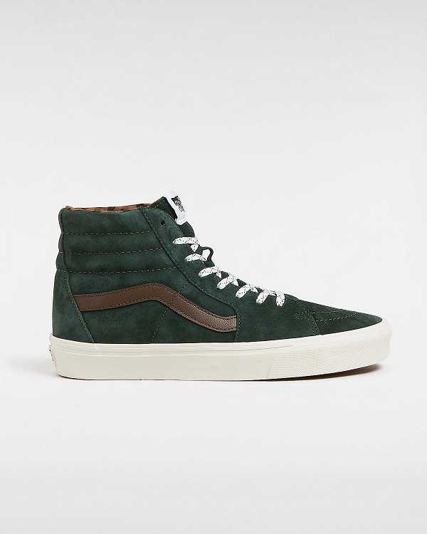 Green Men Vans Sk8-Hi Pig Suede Skate Shoes NZ | VN8793502