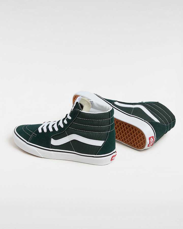 Green Men Vans Sk8-Hi Skate Shoes NZ | VN7369814