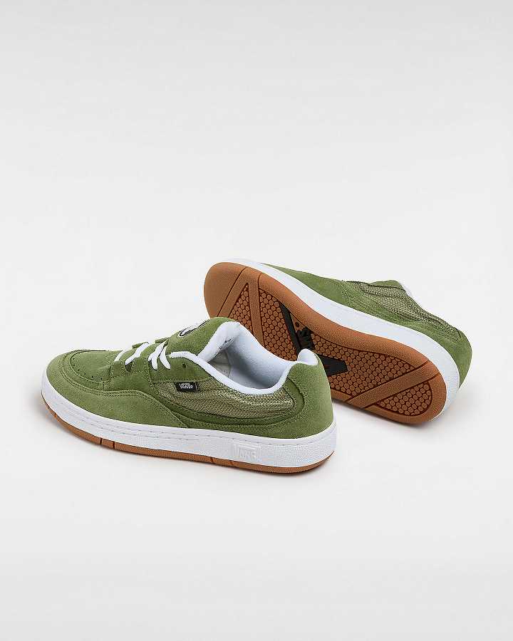 Green Men Vans Speed LS Skate Shoes NZ | VN4850319