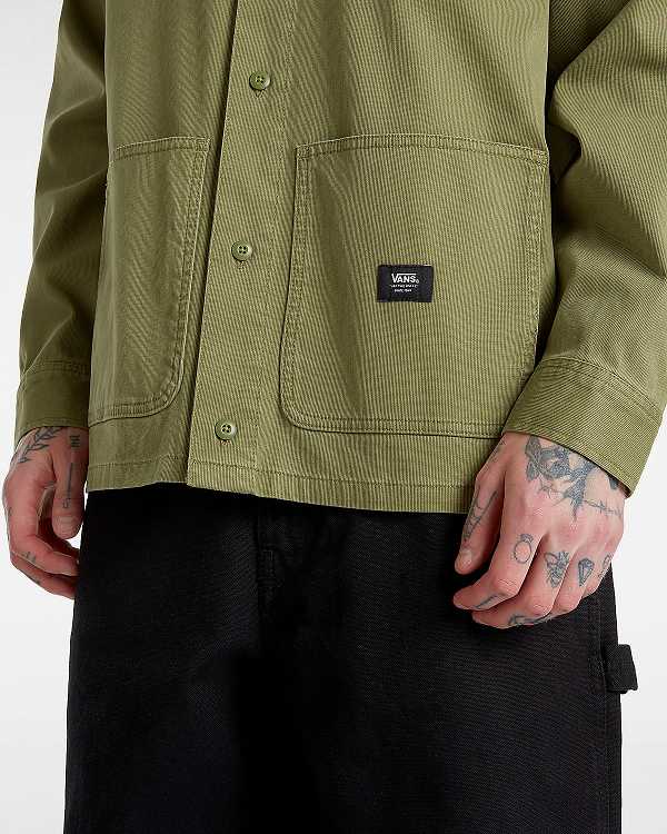 Green Men Vans Westfield Shacket Shirts NZ | VN8312560