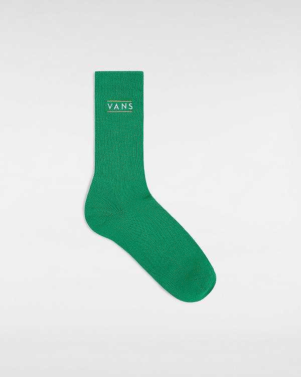 Green Unisex Vans Half Box Crew (1 Pair) Socks NZ | VN5430182