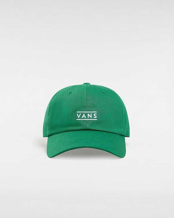 Green Unisex Vans Half Box Curved Bill Jockey Hats NZ | VN5901642