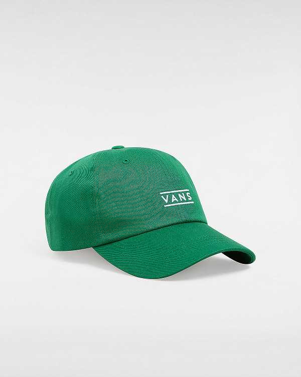 Green Unisex Vans Half Box Curved Bill Jockey Hats NZ | VN5901642