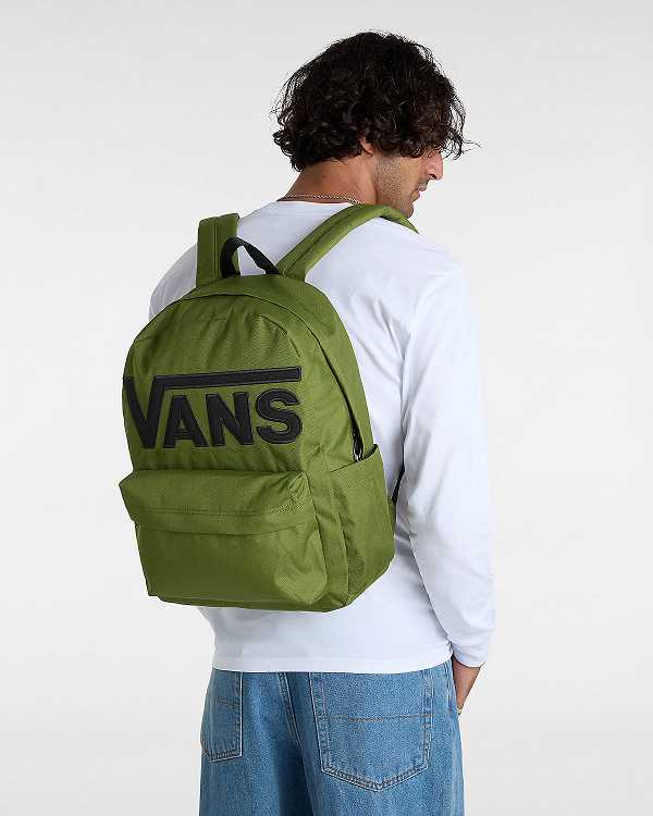 Green Unisex Vans Old Skool Drop V Backpacks NZ | VN5476201