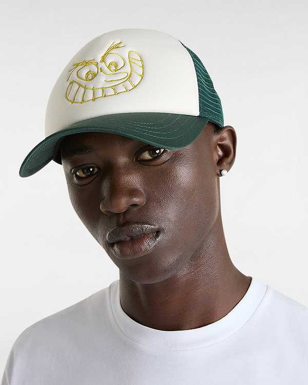 Green Unisex Vans Skate Smile Hats NZ | VN6718059