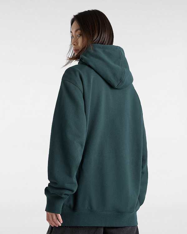 Green Women Vans Original Standards Loose Hoodie NZ | VN9023487