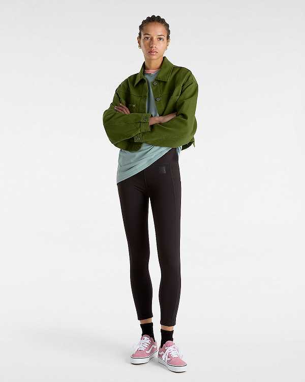 Green Women Vans Raynes Crop Trucker Jacket NZ | VN2759436