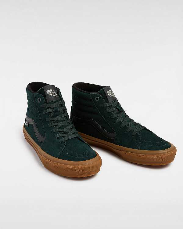 Green Women Vans Sk8-Hi Skate Shoes NZ | VN5203874