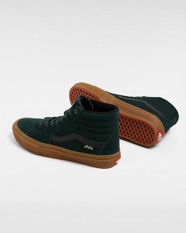 Green Women Vans Sk8-Hi Skate Shoes NZ | VN5203874