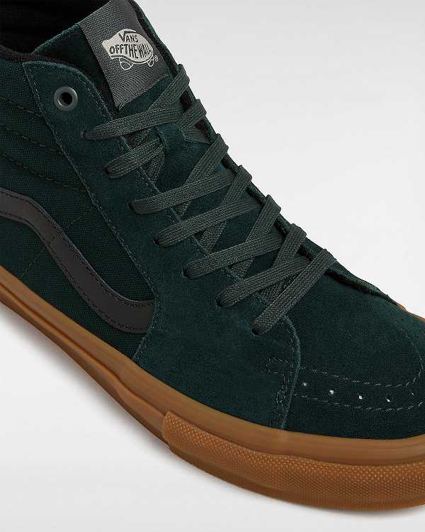 Green Women Vans Sk8-Hi Skate Shoes NZ | VN5203874