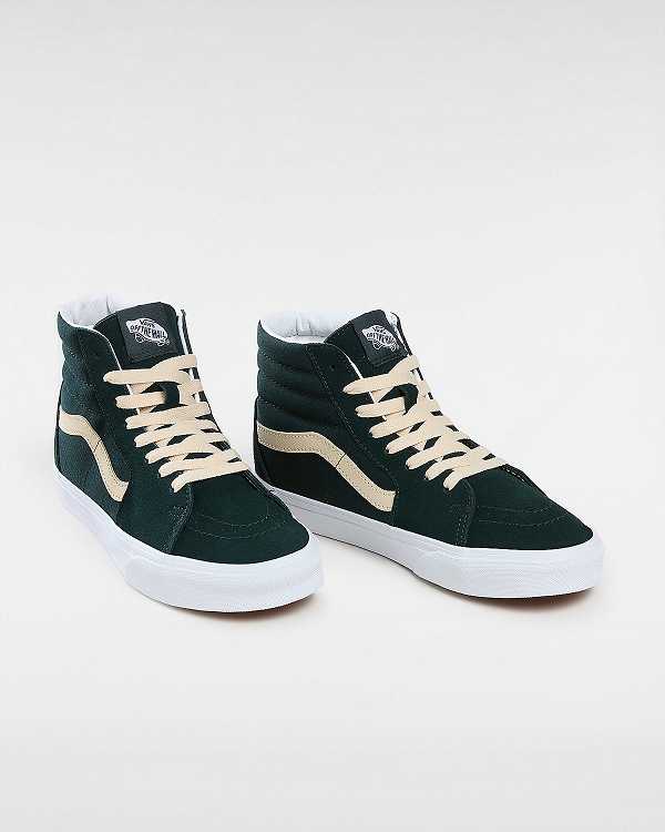 Green Women Vans Sk8-Hi Suede Skate Shoes NZ | VN7634928