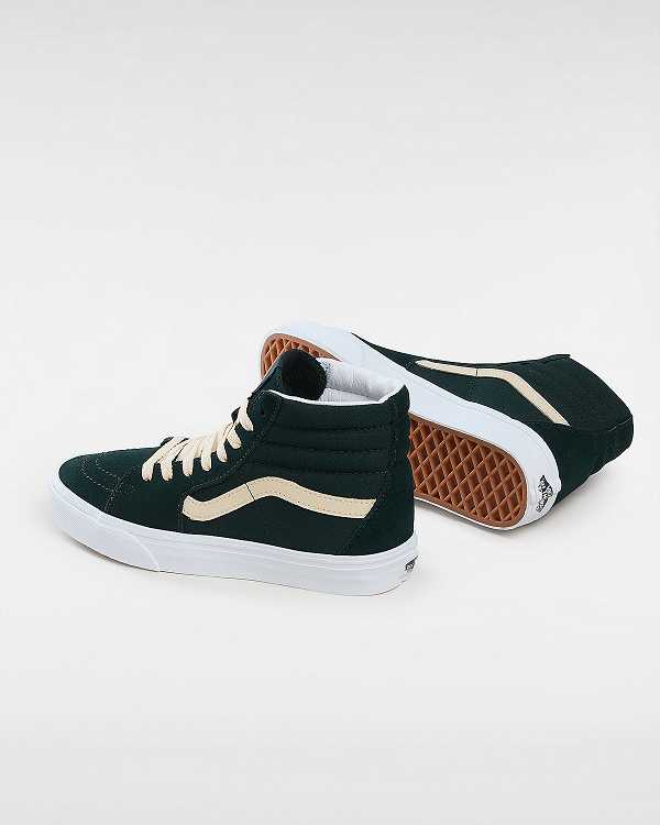 Green Women Vans Sk8-Hi Suede Skate Shoes NZ | VN7634928