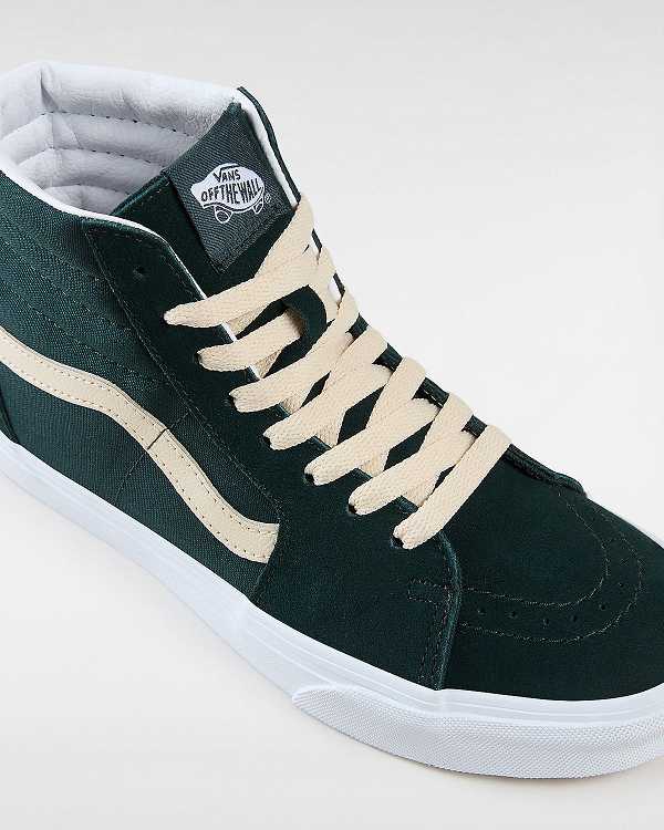 Green Women Vans Sk8-Hi Suede Skate Shoes NZ | VN7634928