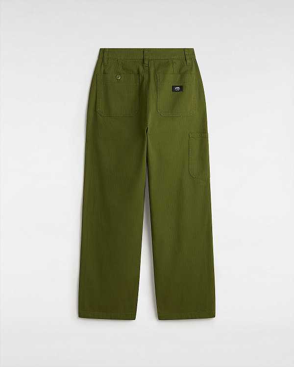 Green Women Vans Union Relaxed Carpenter Pants NZ | VN3487152