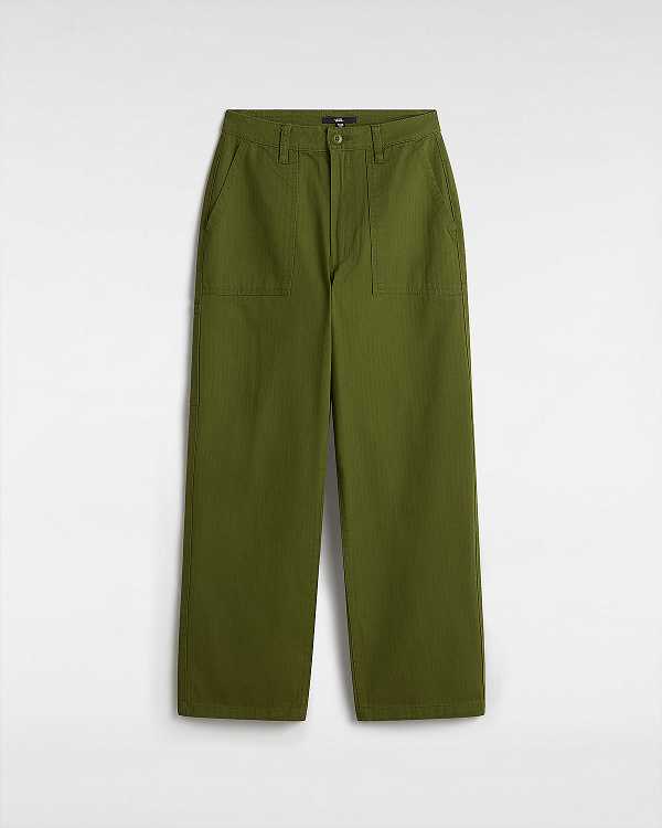 Green Women Vans Union Relaxed Carpenter Pants NZ | VN3487152