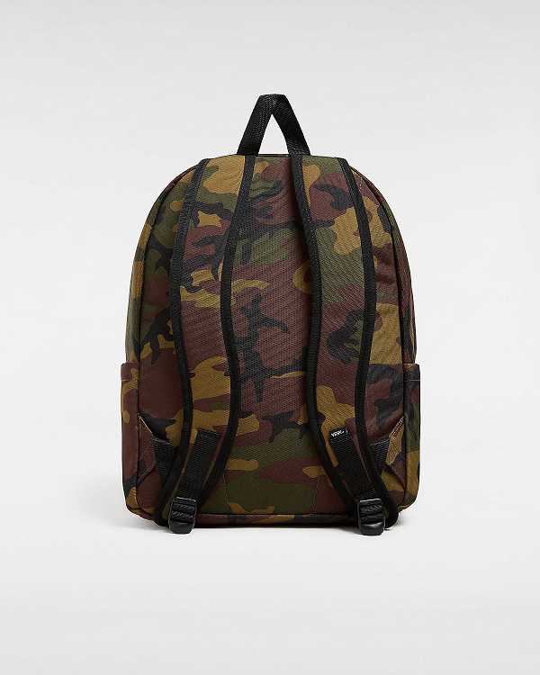 Green / Brown Unisex Vans Old Skool Backpacks NZ | VN3149250