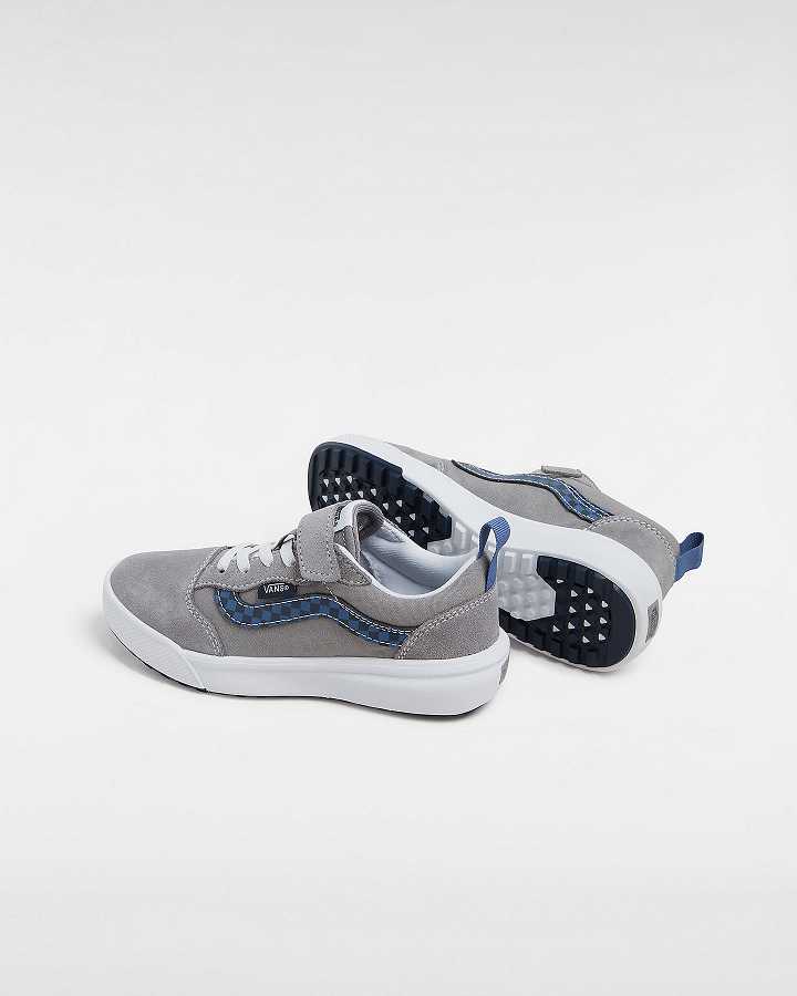 Grey Kids' Vans UltraRange 66 Hook and Loop (4-8 Years) Sneakers NZ | VN2461380