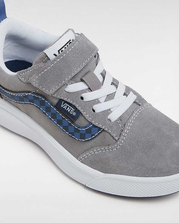 Grey Kids' Vans UltraRange 66 Hook and Loop (4-8 Years) Sneakers NZ | VN2461380